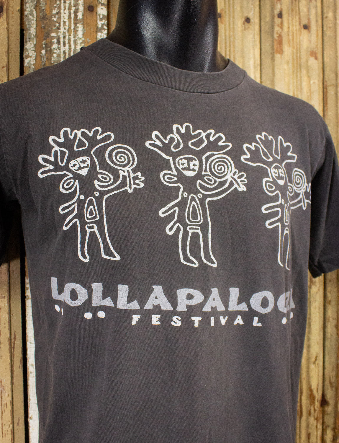 Vintage Lollapalooza Festival Concert T Shirt 1991 Gray Medium