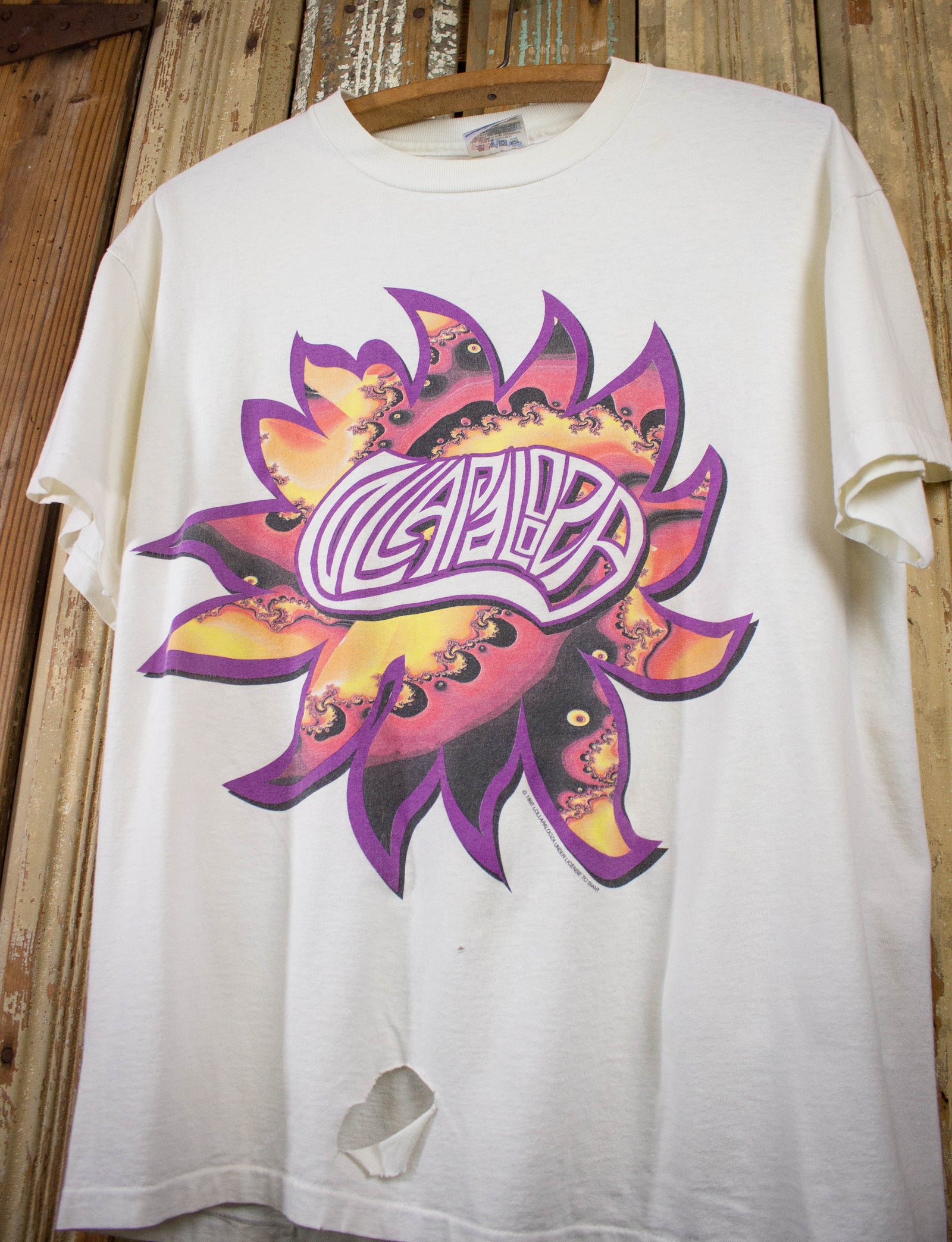 Vintage Lollapalooza Festival Concert T Shirt 1995 White Medium