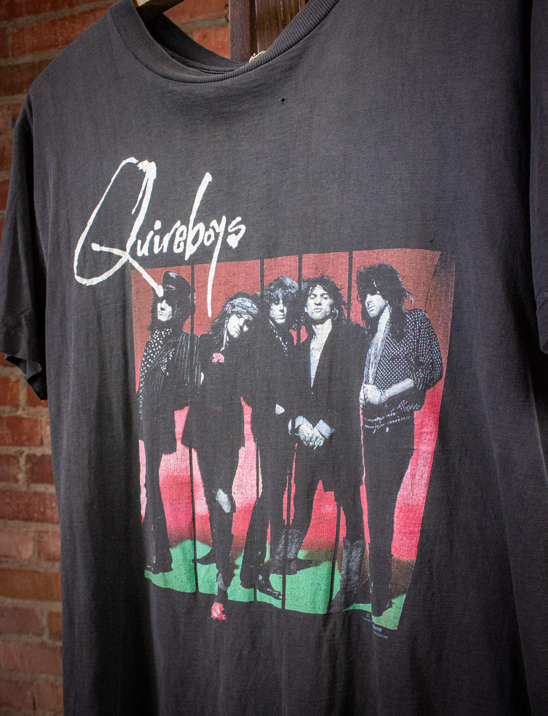 Vintage London Quireboys Tour Concert T Shirt 1990 Black Large