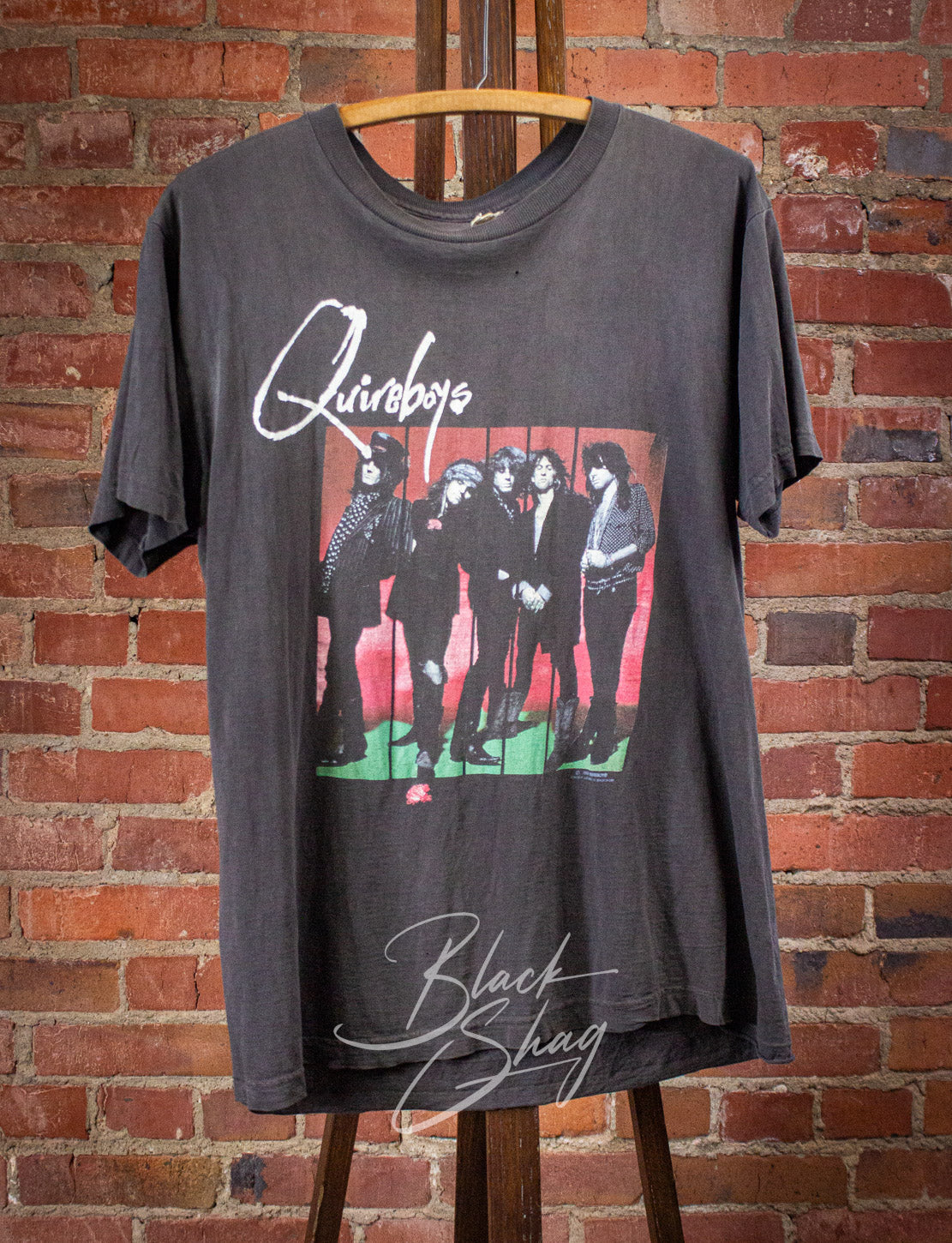 Vintage London Quireboys Tour Concert T Shirt 1990 Black Large