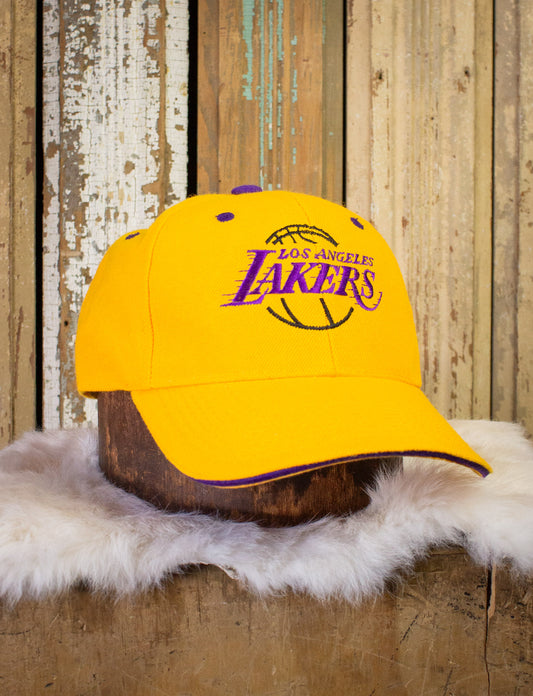 Vintage Los Angeles Lakers Trucker Hat Yellow