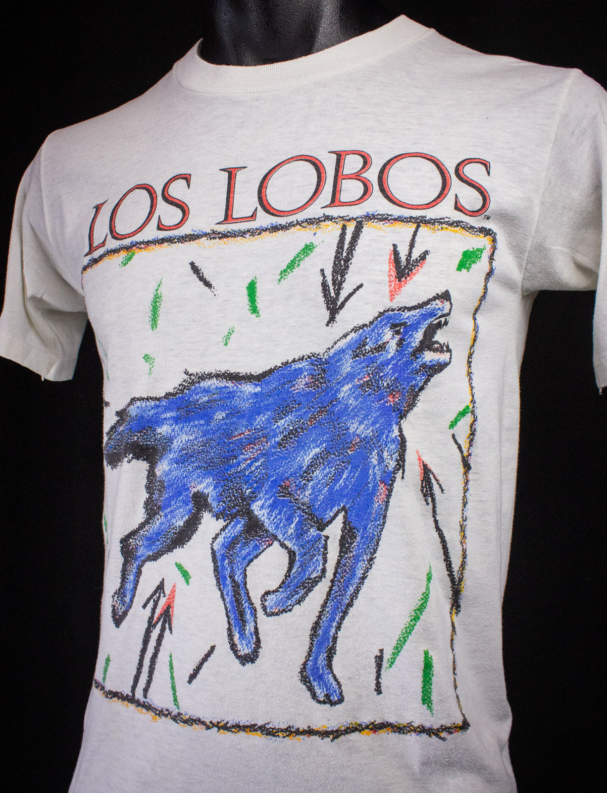 Vintage Los Lobos How Will The Wolf Survive? Concert T Shirt 1985 White Small
