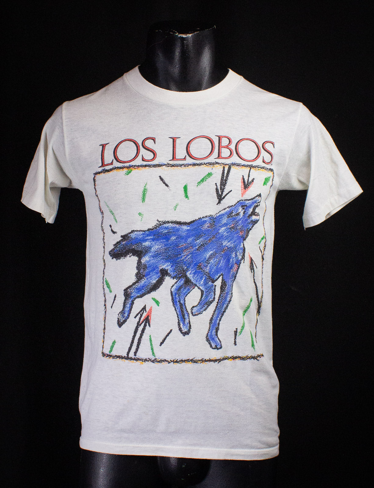 Vintage Los Lobos How Will The Wolf Survive? Concert T Shirt 1985 White Small
