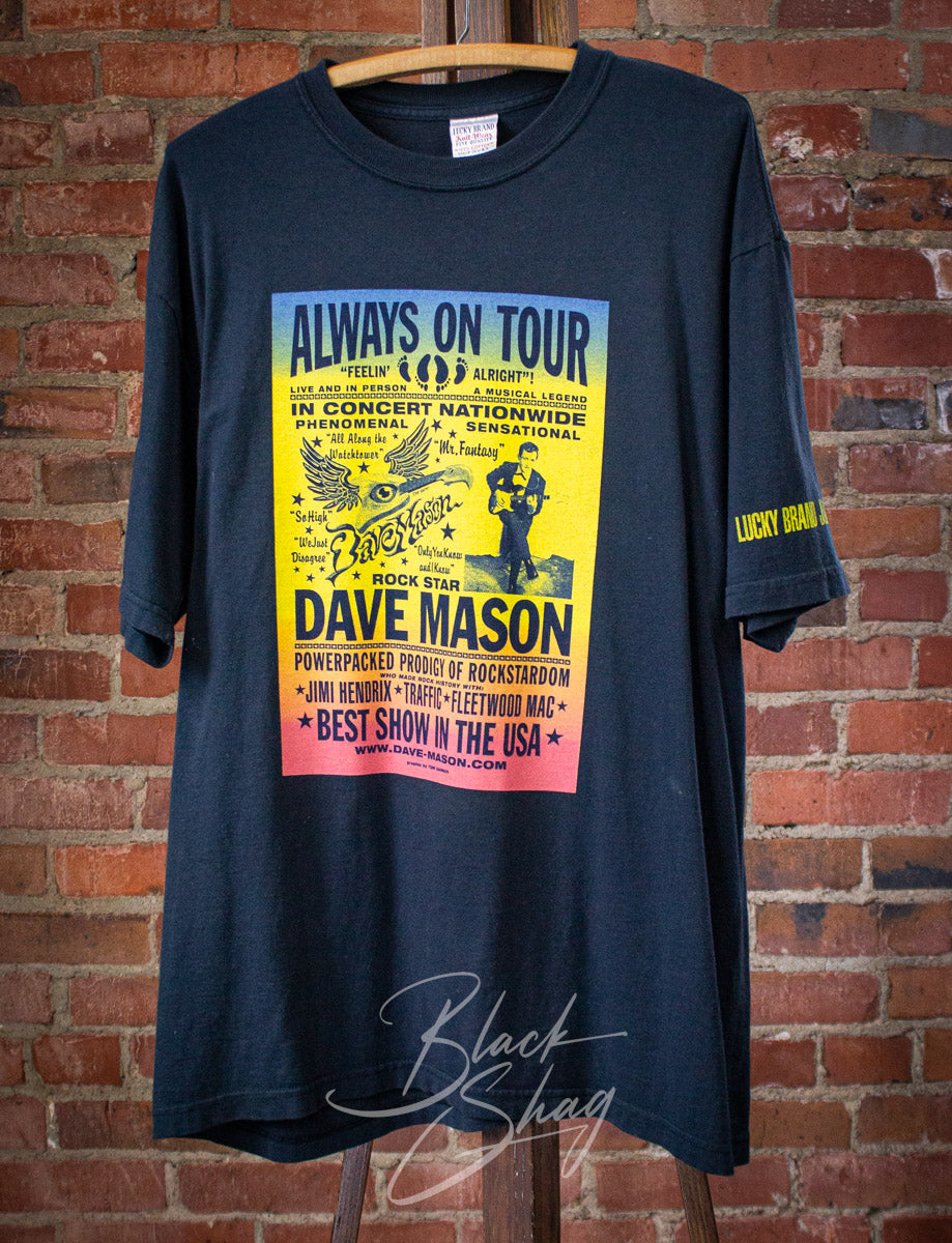 Lucky Brand Dave Mason T Shirt y2k Black XL