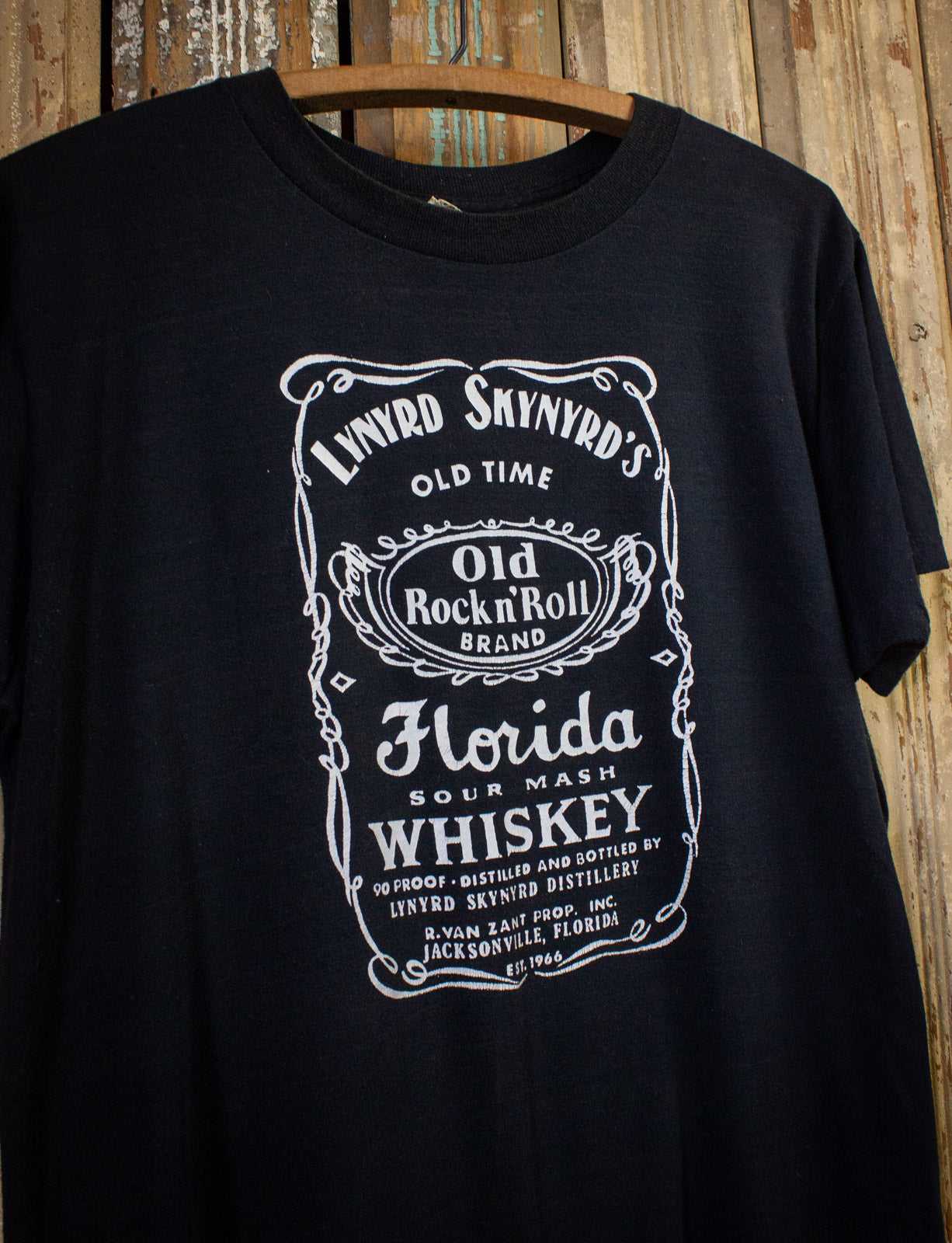 Vintage Lynyrd Skynyrd Whiskey Label Concert T Shirt 70s 