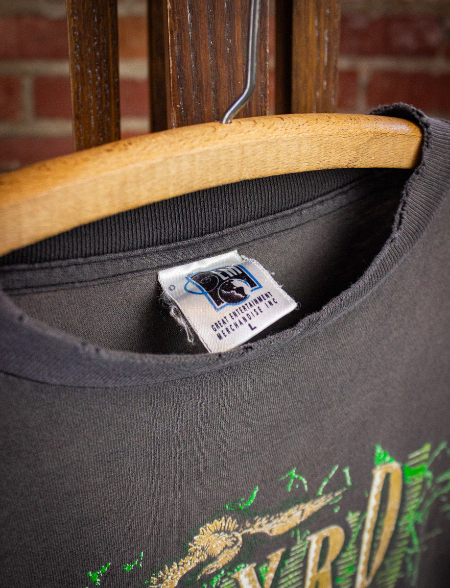 Vintage Lynyrd Skynyrd World Tour Concert T Shirt 1993 Gray Medium