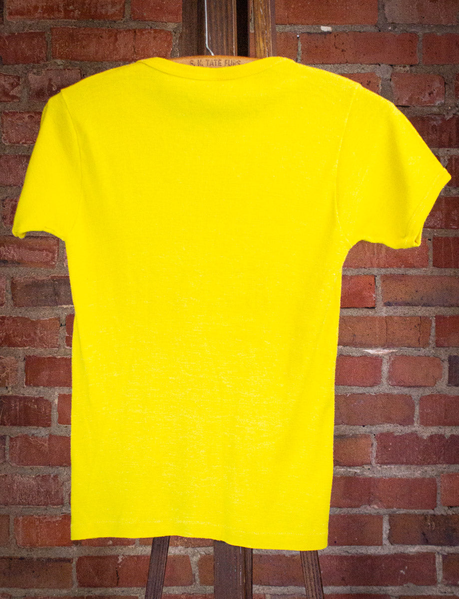 Vintage MXR Graphic T Shirt 70s Yellow XS