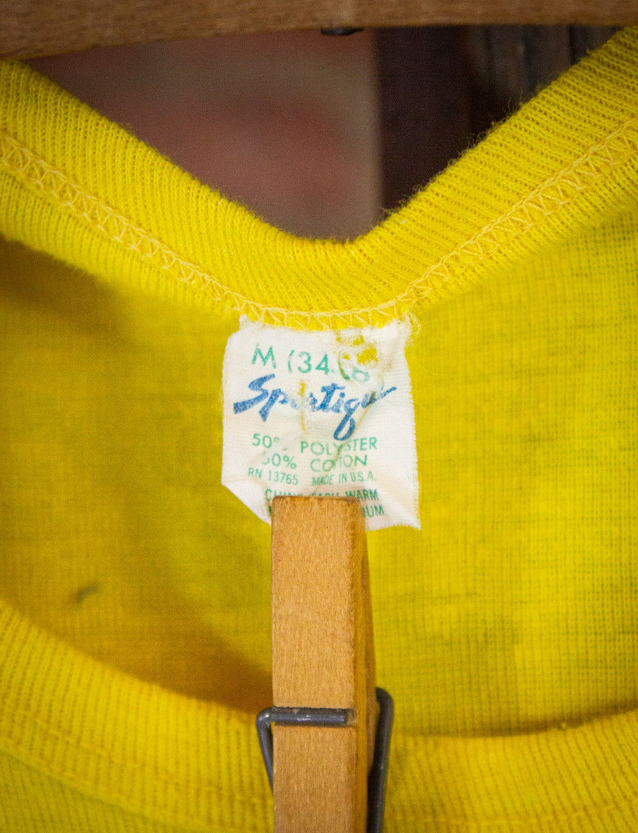 Vintage MXR Graphic T Shirt 70s Yellow XS