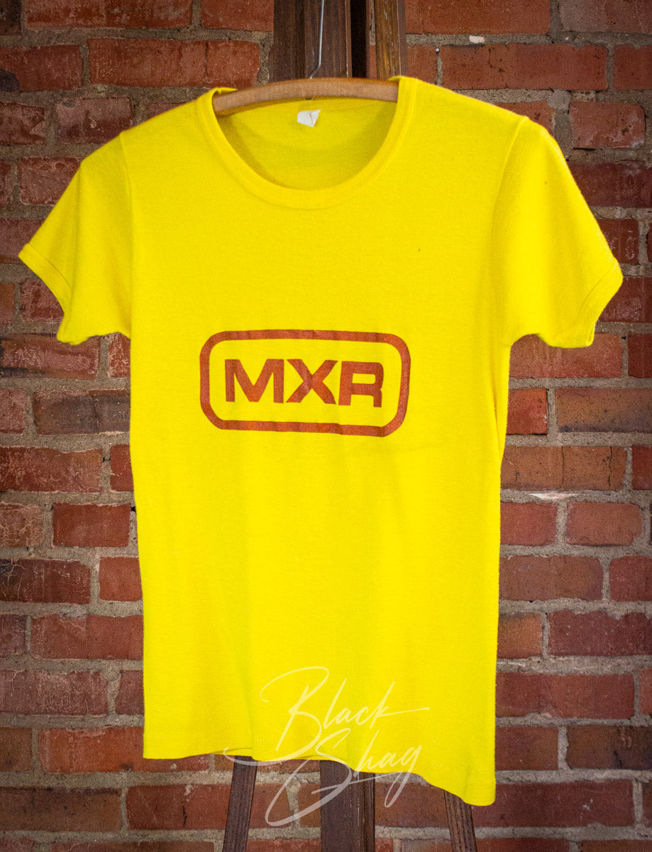 Vintage MXR Graphic T Shirt 70s Yellow XS