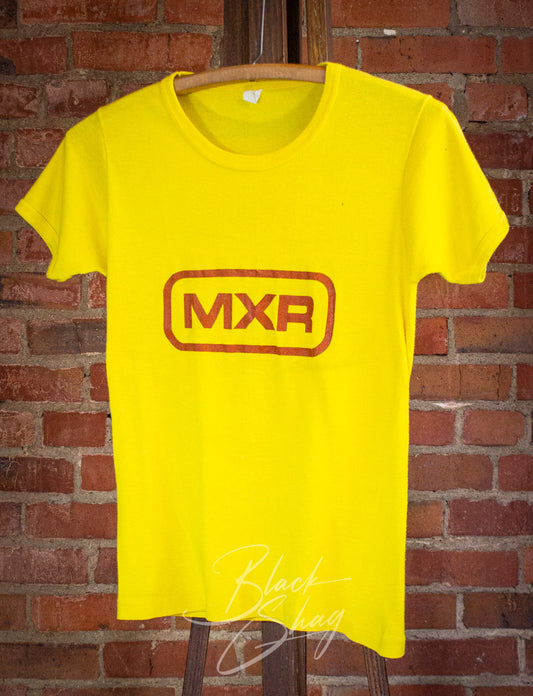 Vintage MXR Graphic T Shirt 70s Yellow XS