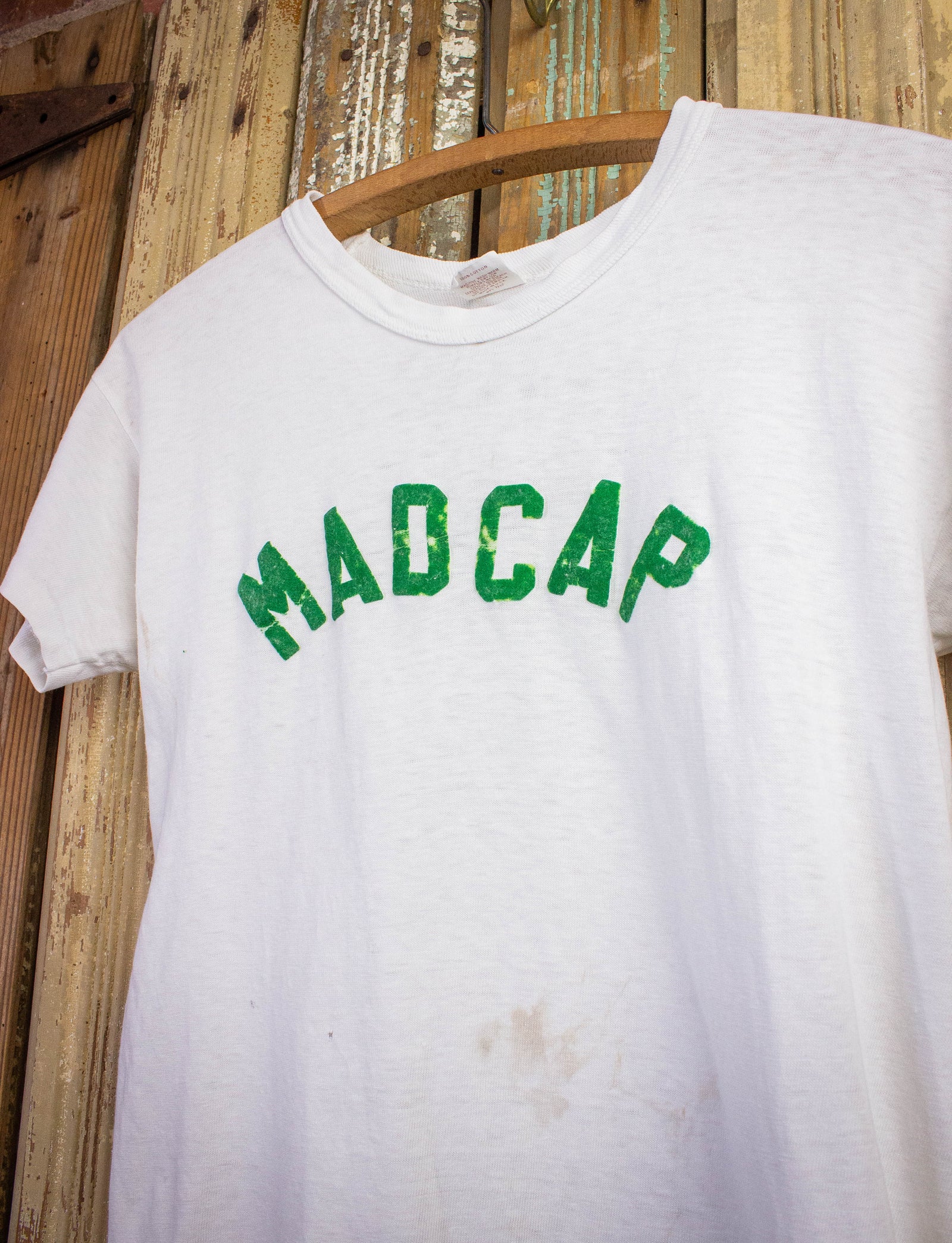 Vintage Madcap Concert T Shirt 70s White Small
