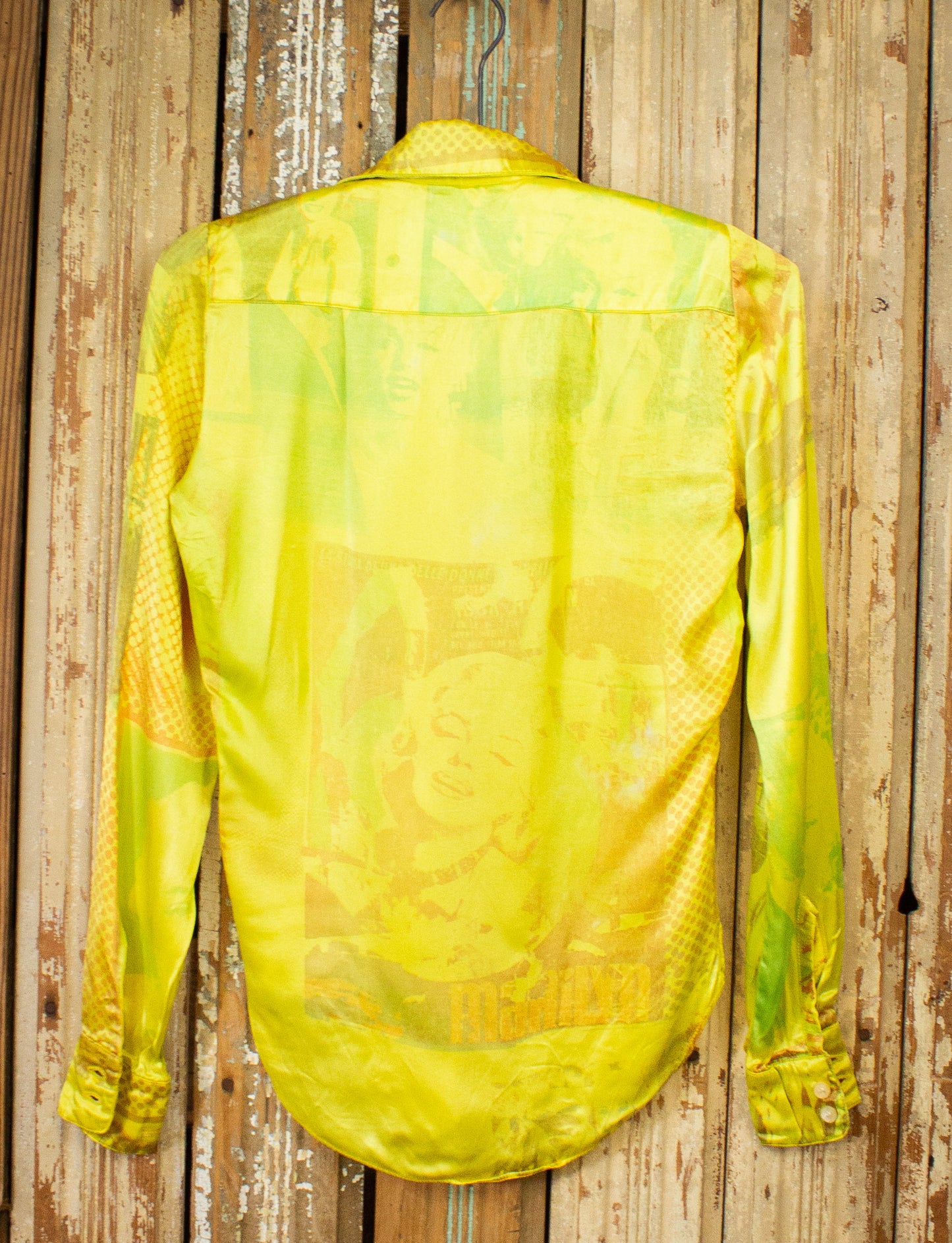 Vintage Made In Heaven Marilyn Button Up 1970s Yellow Small