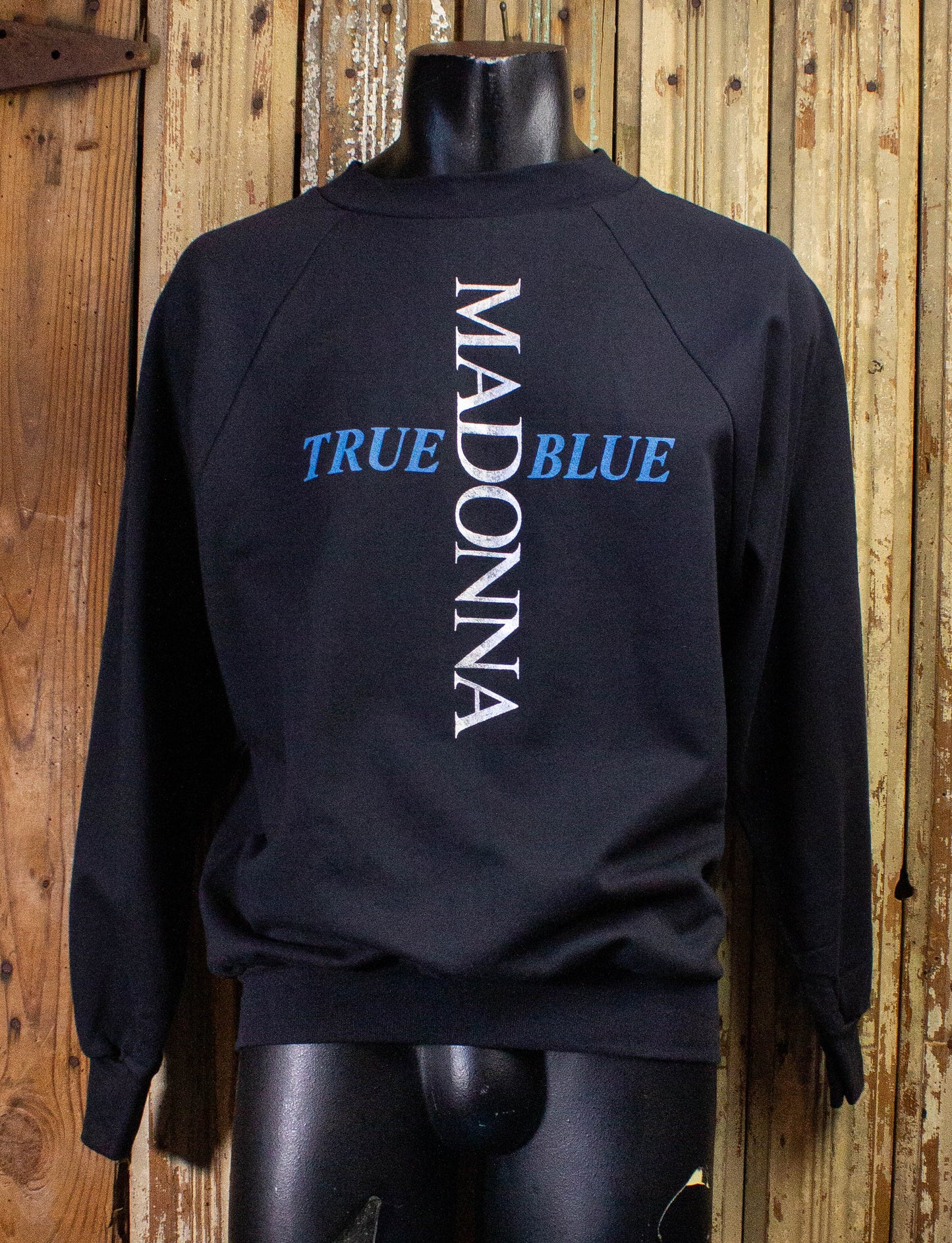 Vintage Madonna True Blue Concert Sweatshirt 1986 Black Large