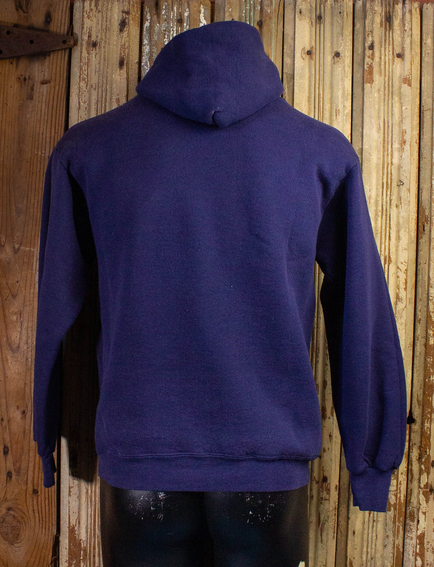 Vintage Maine Hoodie Navy Blue Medium