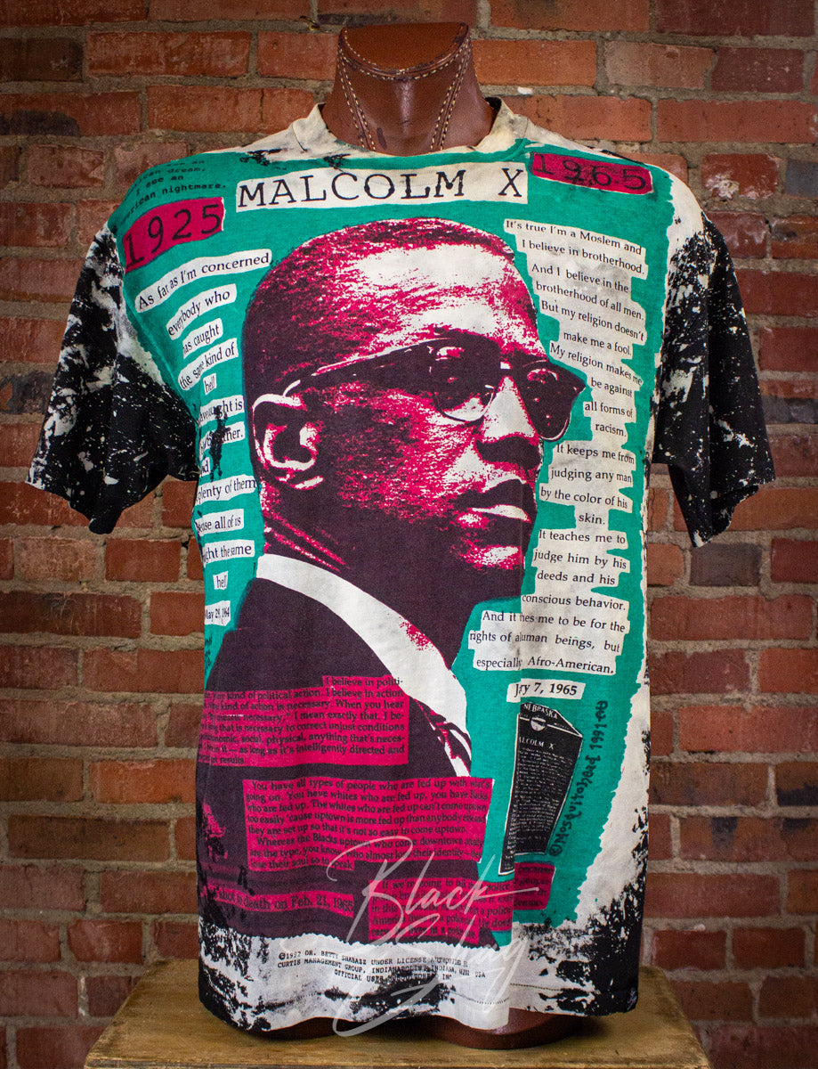 Vintage Malcom X Mosquitohead T Shirt 1992 XL