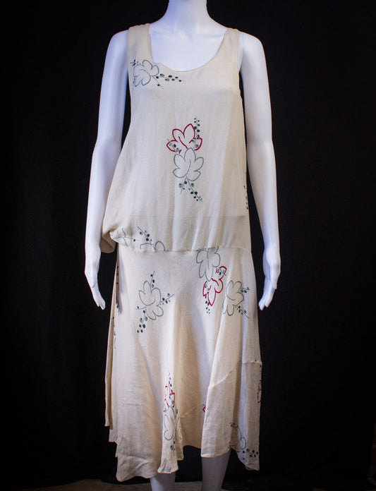 Vintage Marni Cream Floral Dress Small/Medium