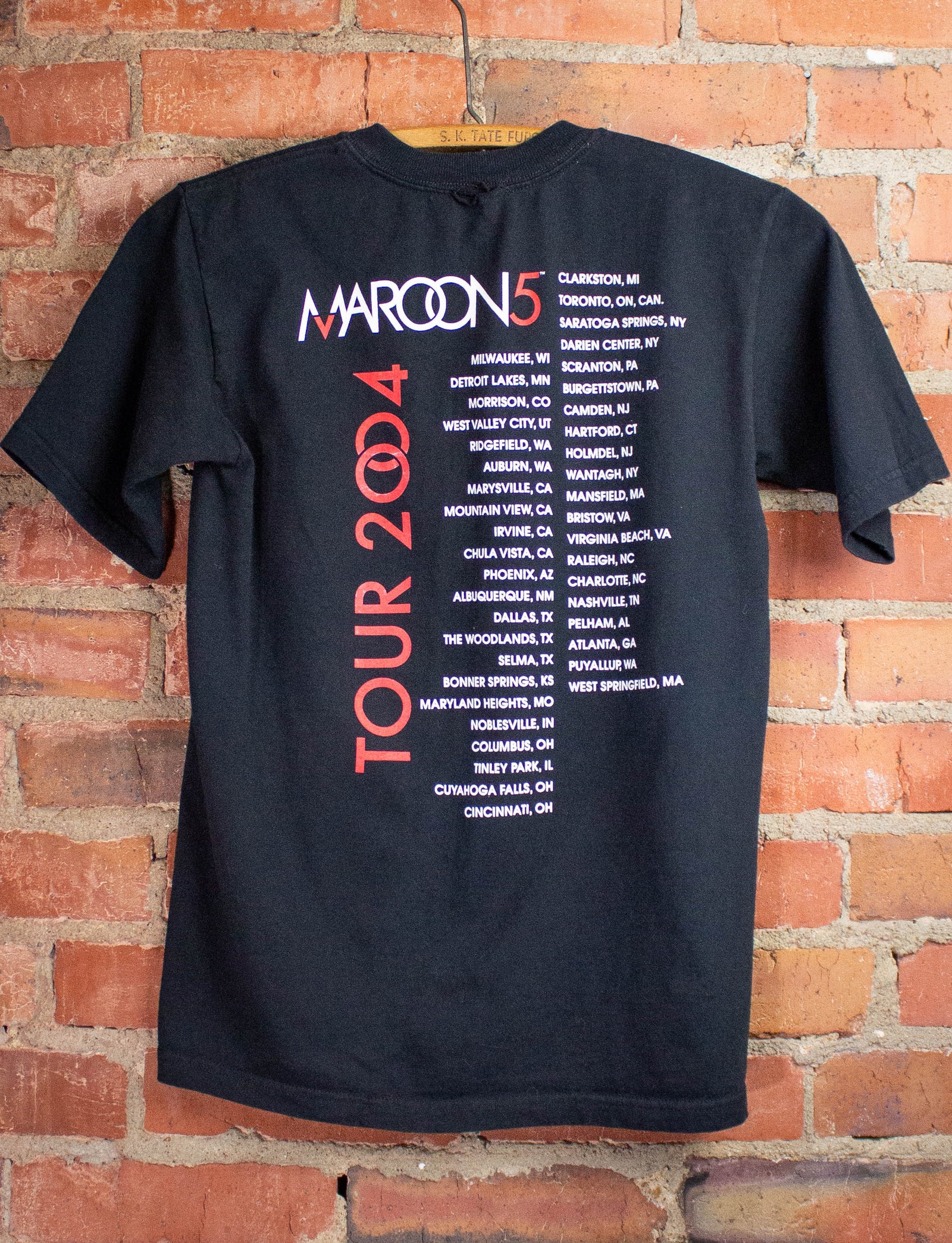 Vintage Maroon 5 The Songs About Jane Tour Concert T-Shirt 2004 S