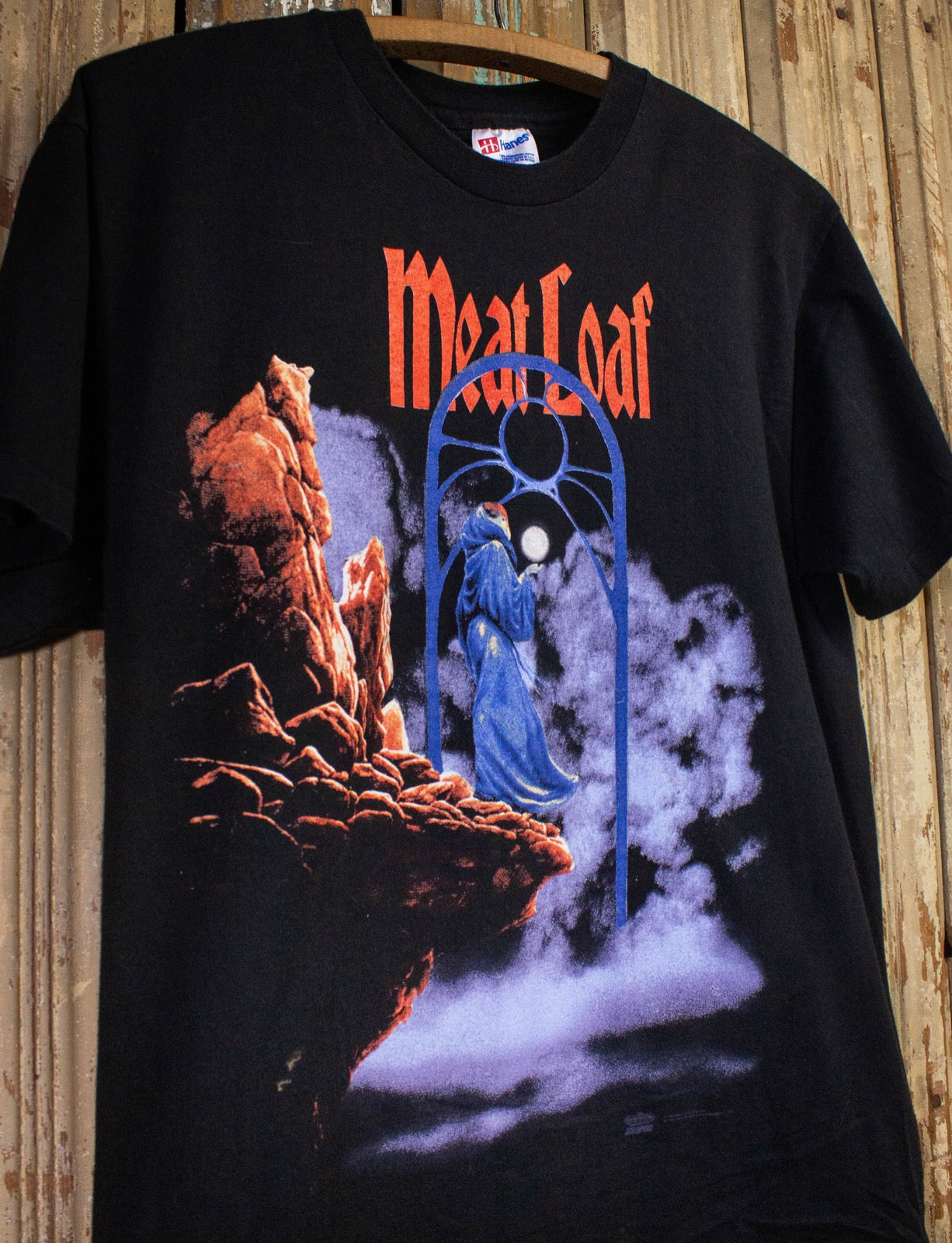 Vintage Meat Loaf Rock And Roll Dreams Come Through Concert T Shirt 1993 Black Medium