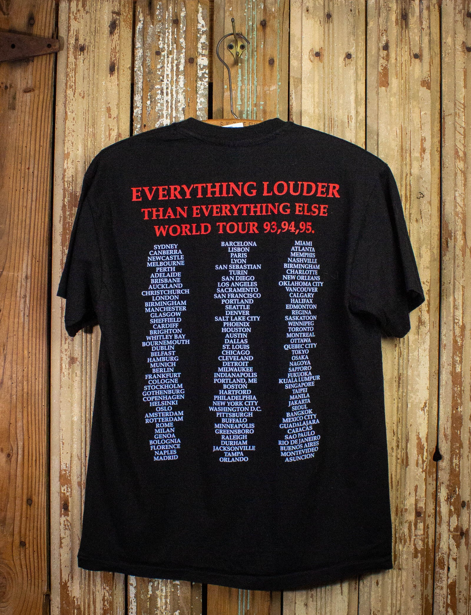 Vintage Meat Loaf Louder Than Everything Else Concert T Shirt 1993-95 Black Medium
