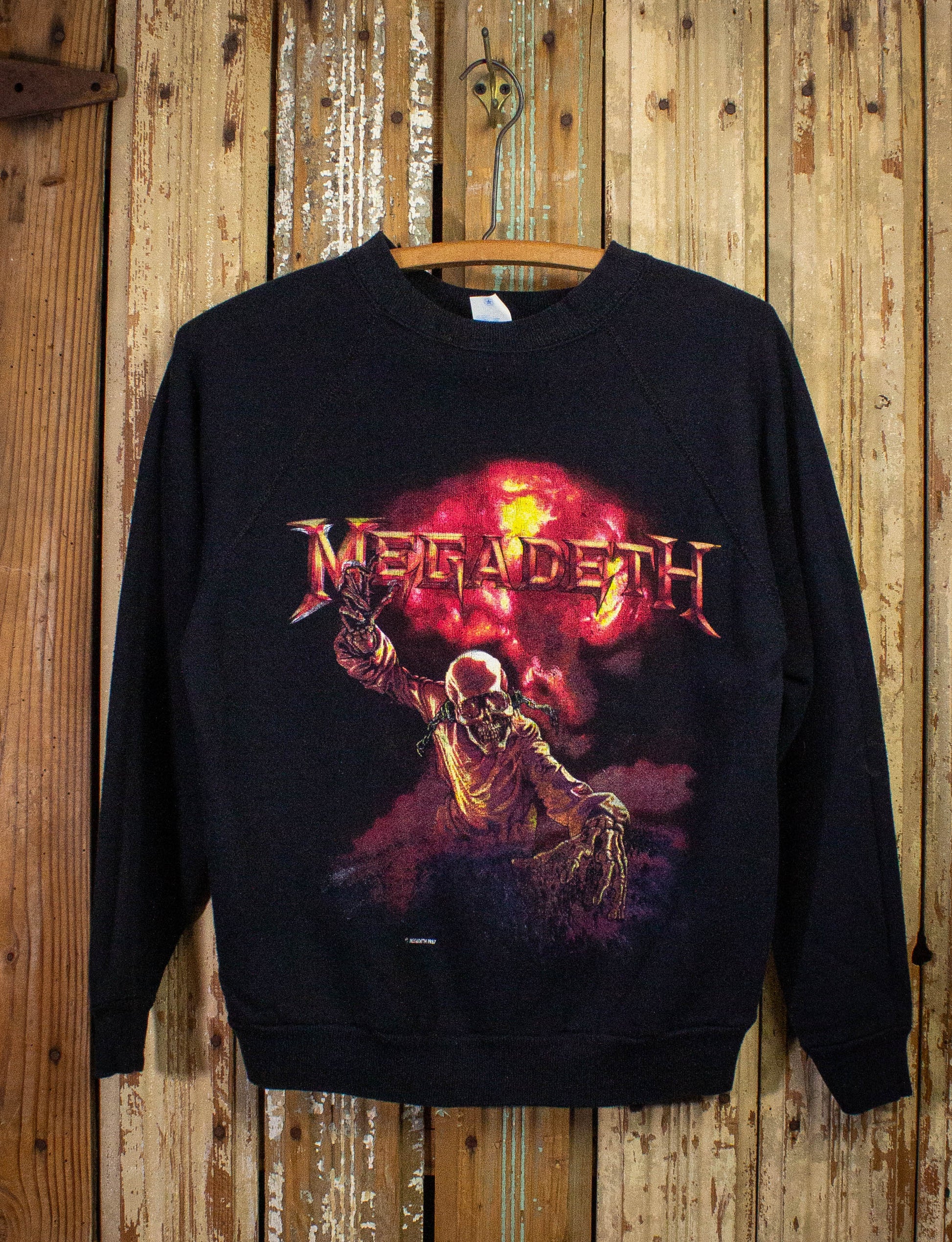 Vintage Megadeth Definition Concert Sweatshirt 1987 Black Small