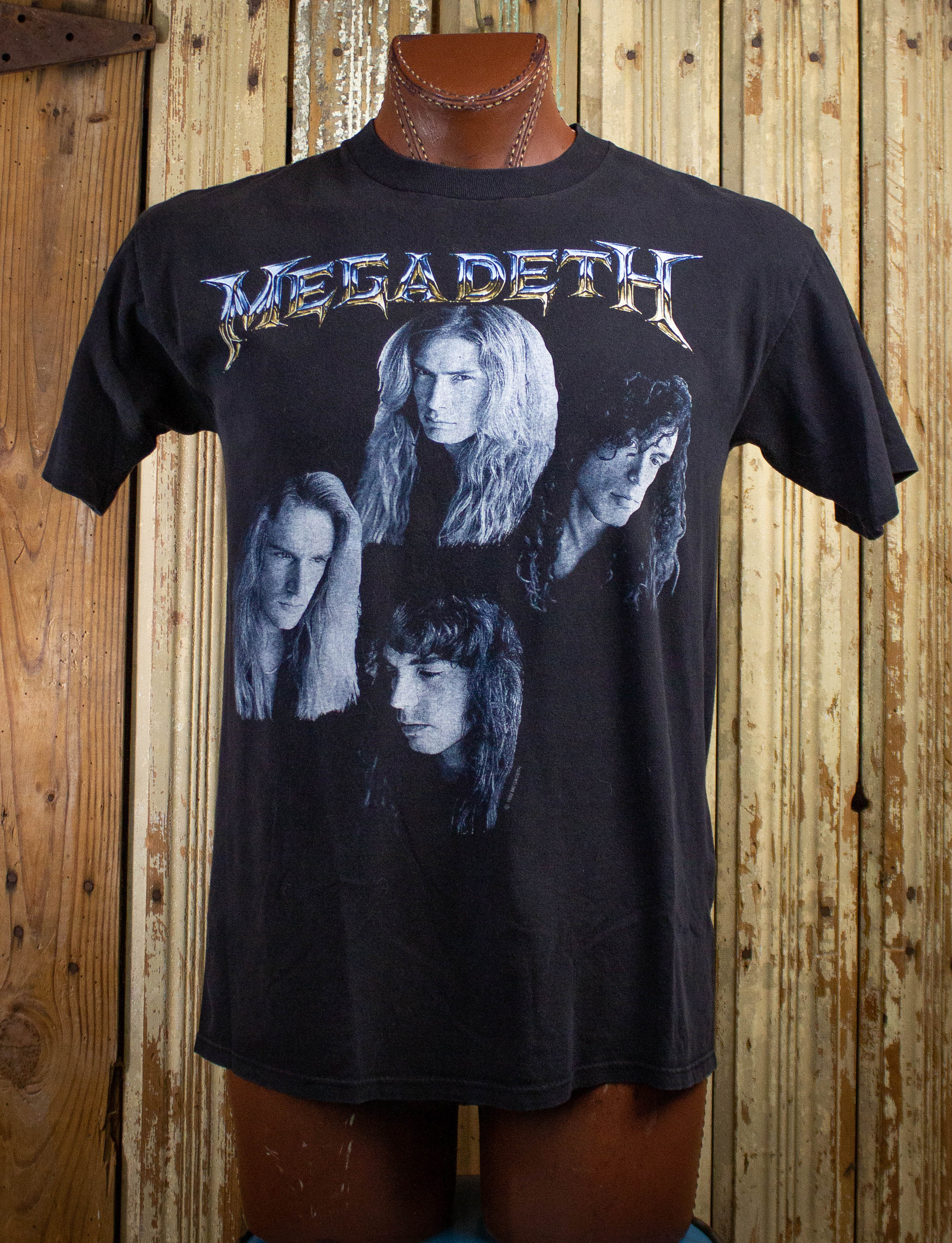 Vintage Megadeth Countdown to Extinction Concert T Shirt 90s Black