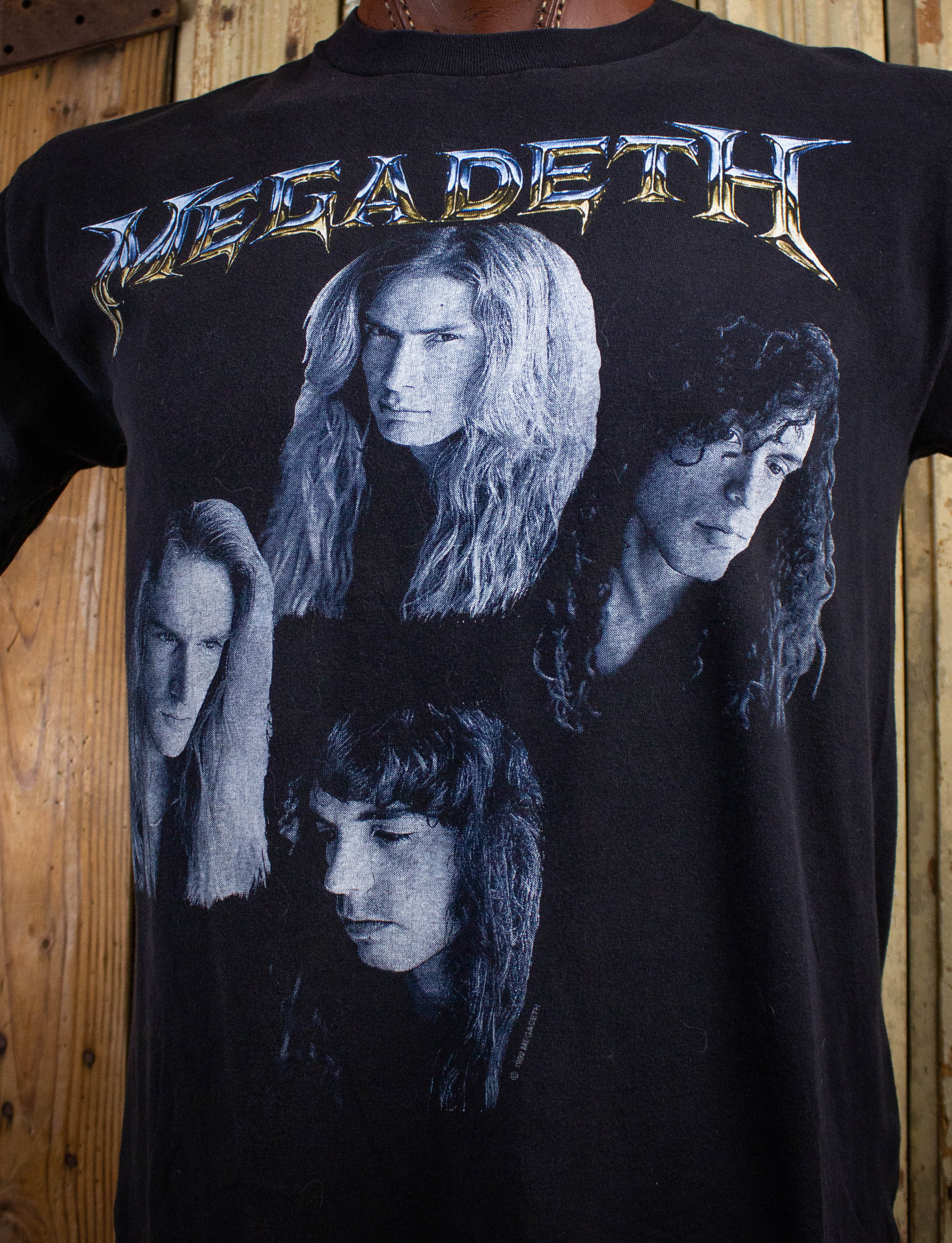 Vintage Megadeth Countdown to Extinction Concert T Shirt 90s Black