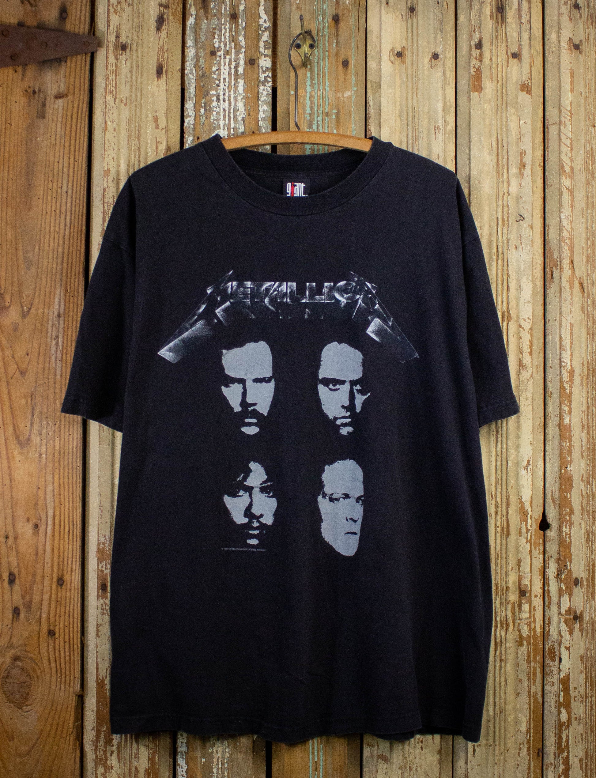 Vintage Metallica Faces Concert T Shirt 1994 Black XL