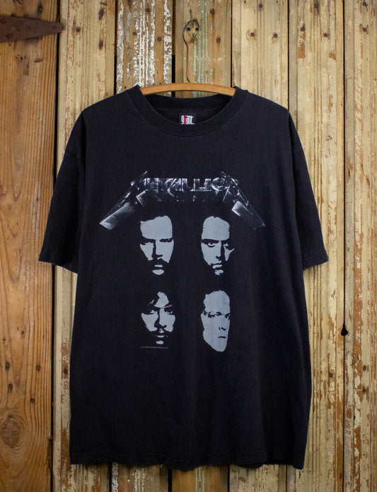 Vintage Metallica Faces Concert T Shirt 1994 Black XL