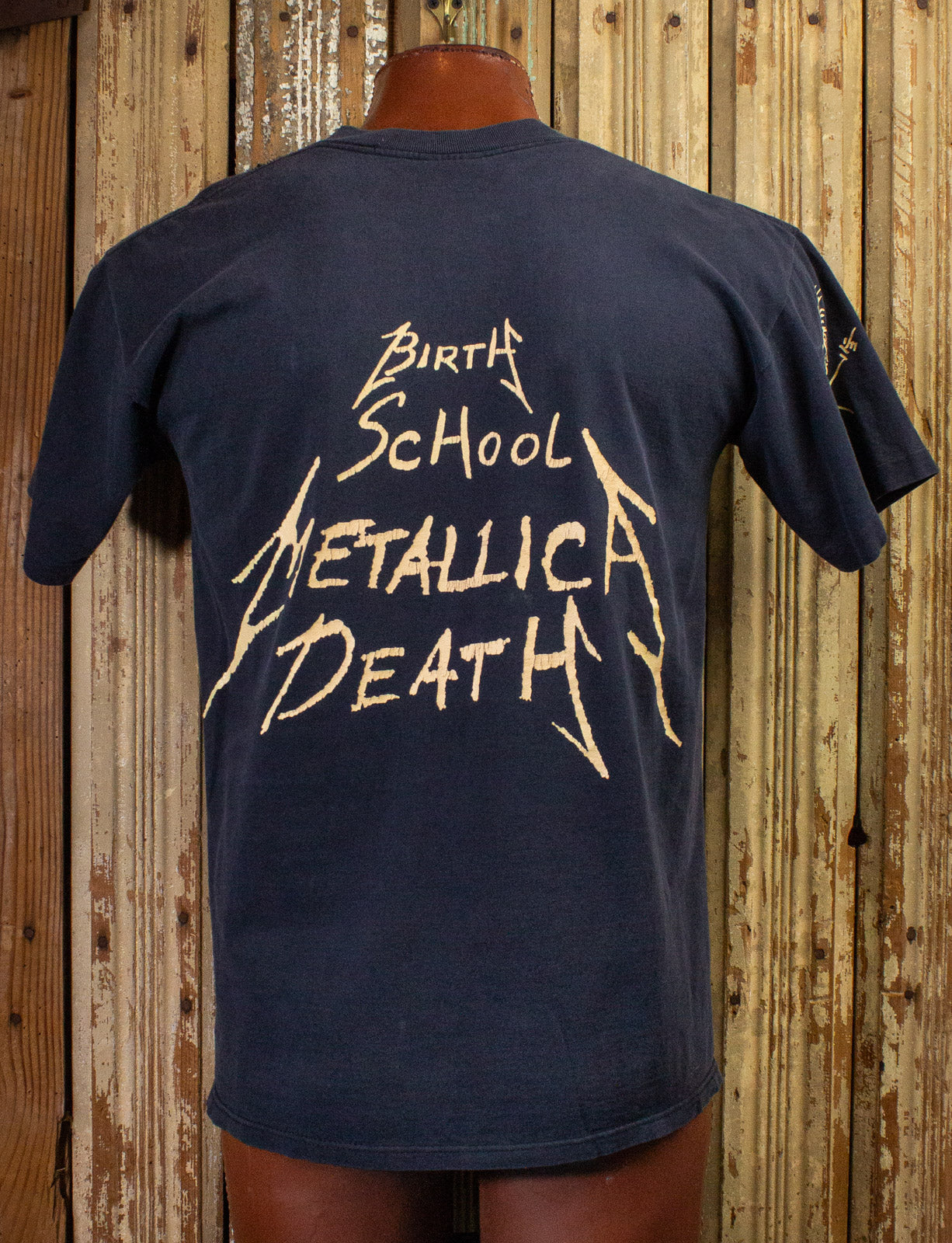 Vintage Metallica Birth School Metallica Death Concert T Shirt 1992 Black  Large