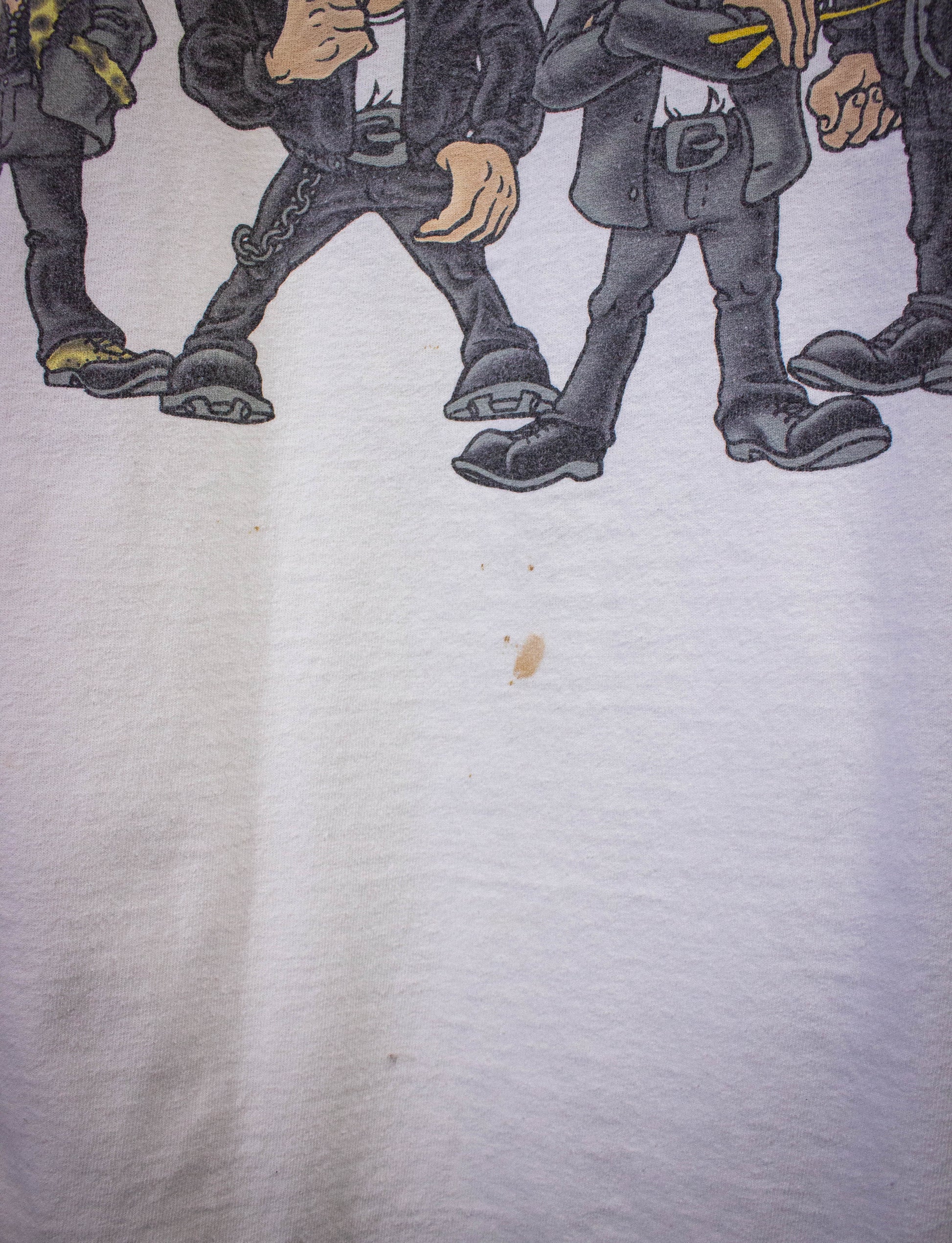 Vintage Metallica Cartoon Concert T Shirt 1996 White XL