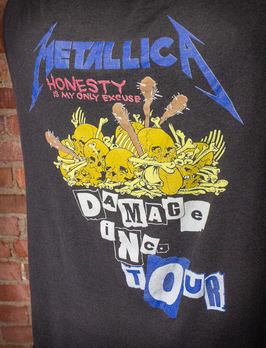 Vintage Metallica Damage Inc Tour Cut Off Concert T Shirt 1987 XL