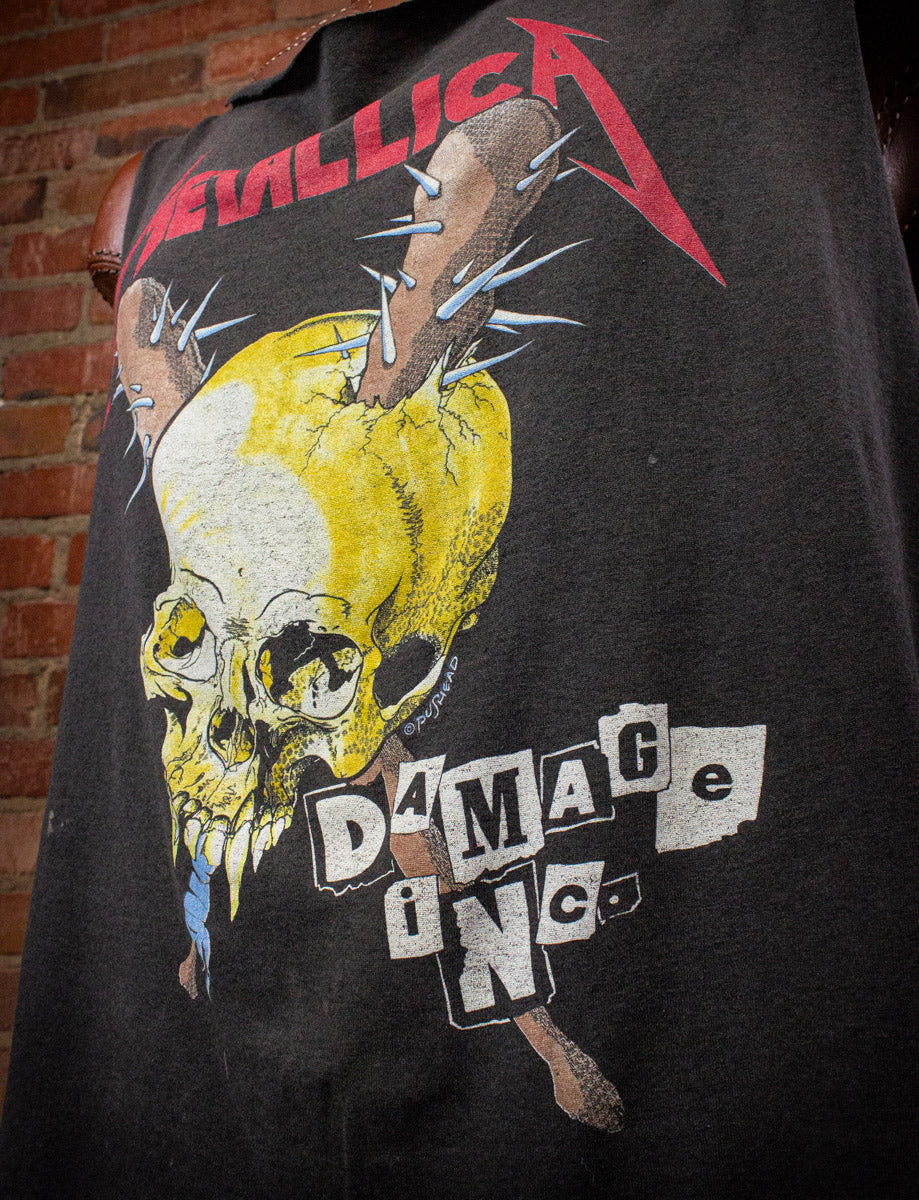 Vintage Metallica Damage Inc Tour Cut Off Concert T Shirt 1987 XL
