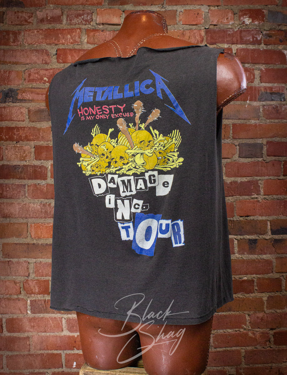 Vintage Metallica Damage Inc Tour Cut Off Concert T Shirt 1987 XL