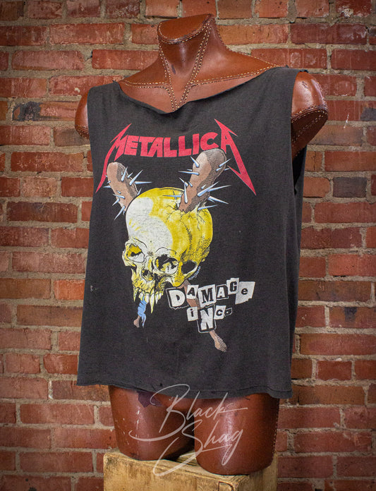 Vintage Metallica Damage Inc Tour Cut Off Concert T Shirt 1987 XL
