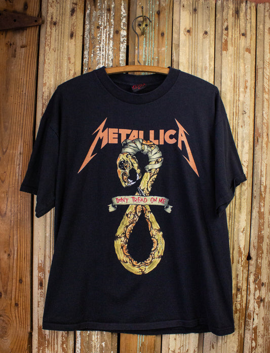 Vintage Metallica Don't Tread On Me Pushead Concert T Shirt 1991 Black XL