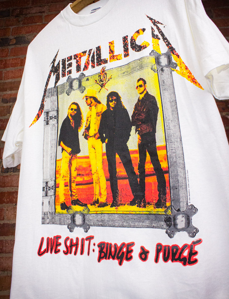 Vintage Metallica Live Shit: Binge & Purge Concert T Shirt 1994