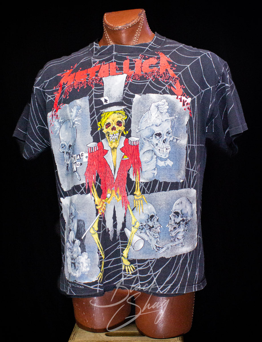 Vintage Metallica The Ringmaster Pushead All Over Print Concert T Shirt 1992 XL