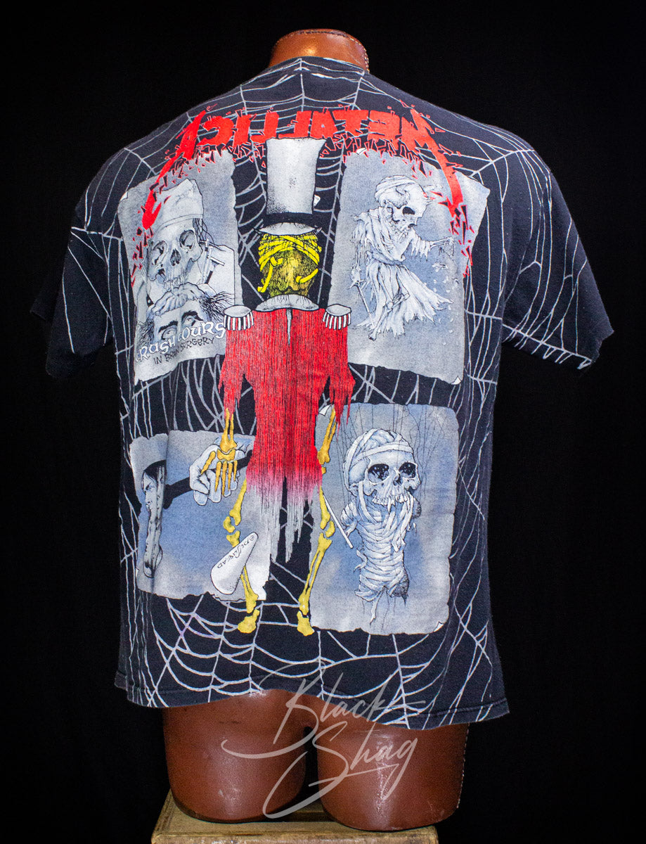 Vintage Metallica The Ringmaster Pushead All Over Print Concert T Shirt 1992 XL