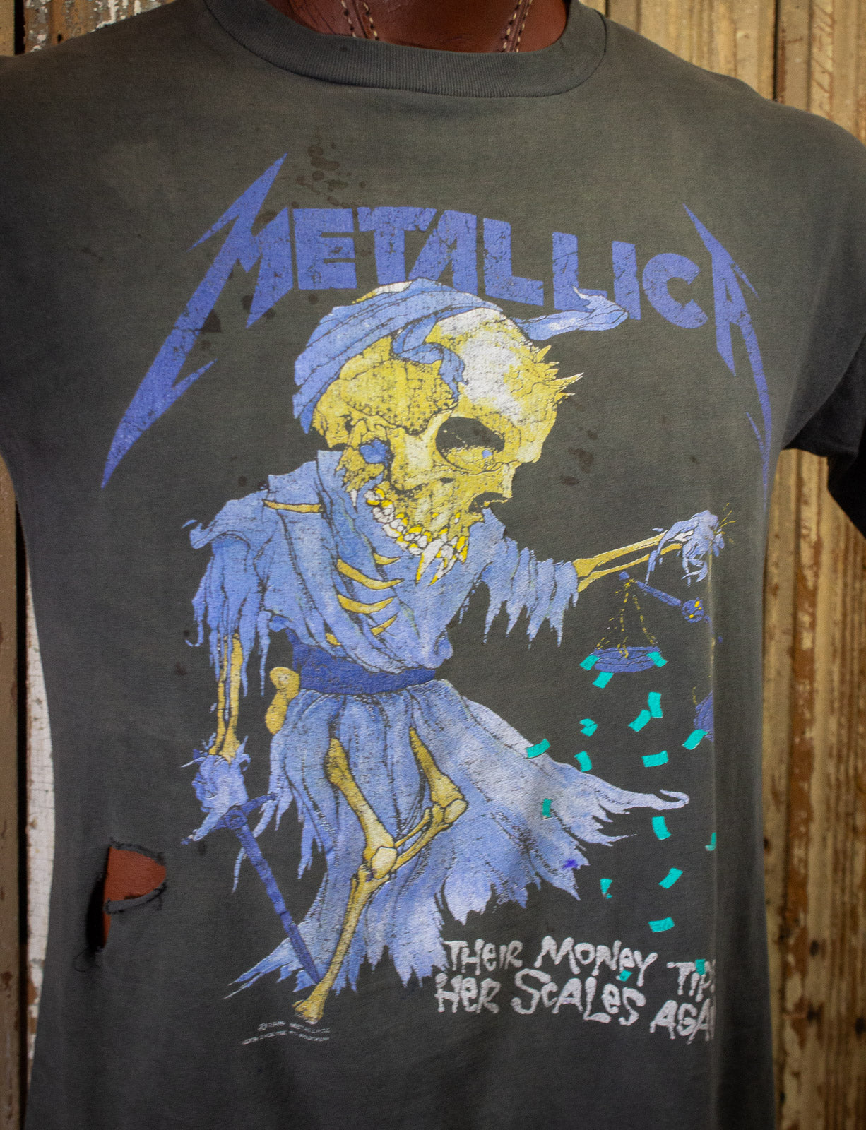 Vintage Metallica Doris Concert T Shirt 1989 Large – Black Shag