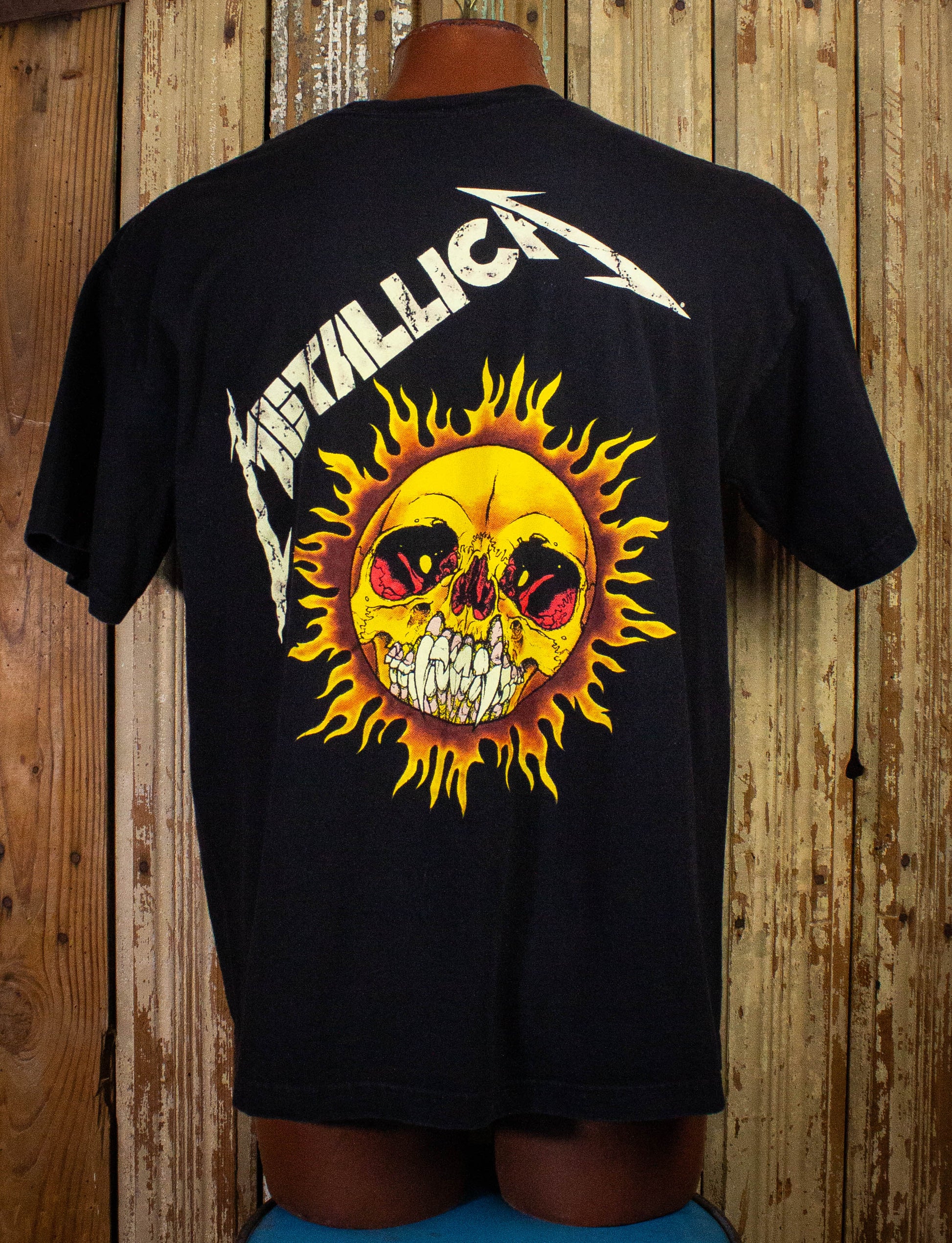 Vintage Metallica Pushead Concert T Shirt 90s Black XL