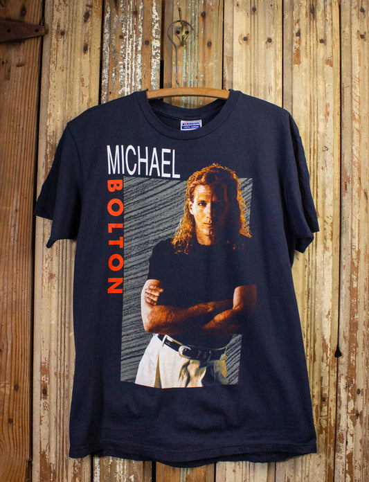 Vintage Michael Bolton Soul Provider Concert T Shirt 1990 Black Medium