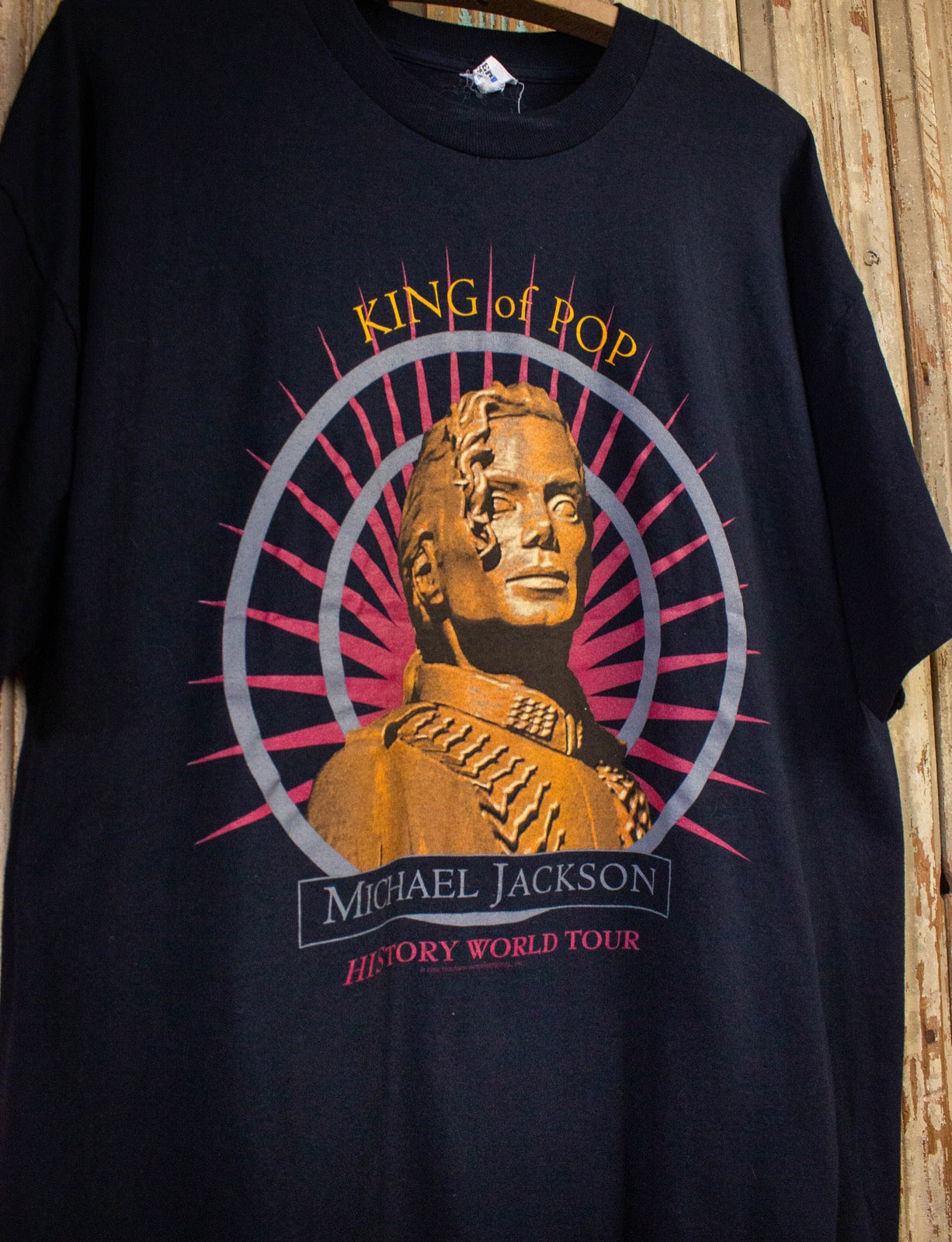 Vintage Michael Jackson King Of Pop Concert T Shirt 1996 Black