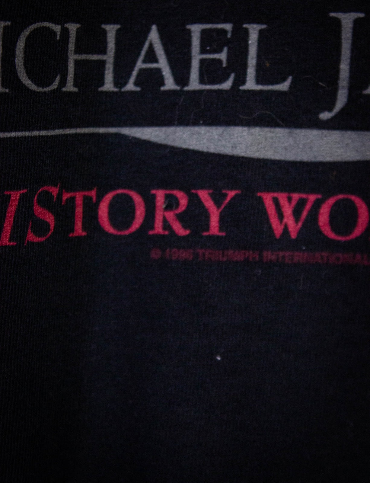 Vintage Michael Jackson King Of Pop Concert T Shirt 1996 Black