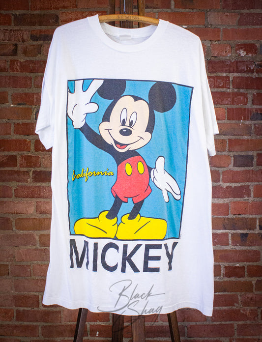 Vintage Mickey Mouse California Graphic T Shirt 80s XL