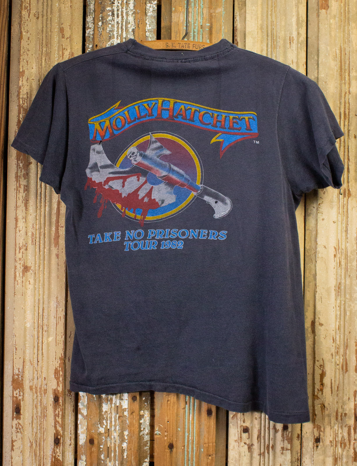 Vintage Molly Hatchet Take No Prisoners Concert T Shirt 1982 Small – Black  Shag Vintage