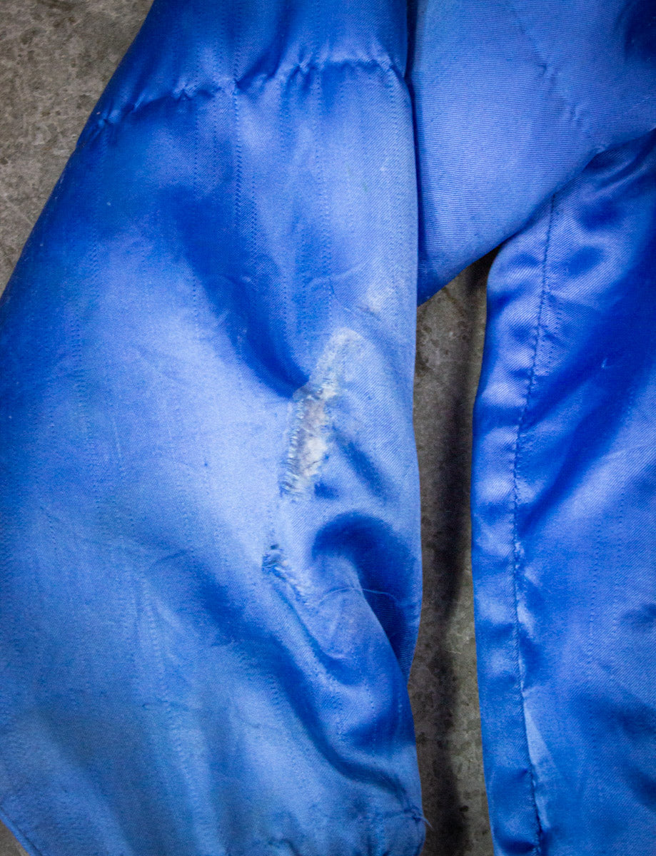 Vintage Molly's Balloons Satin Bomber Jacket Blue Large