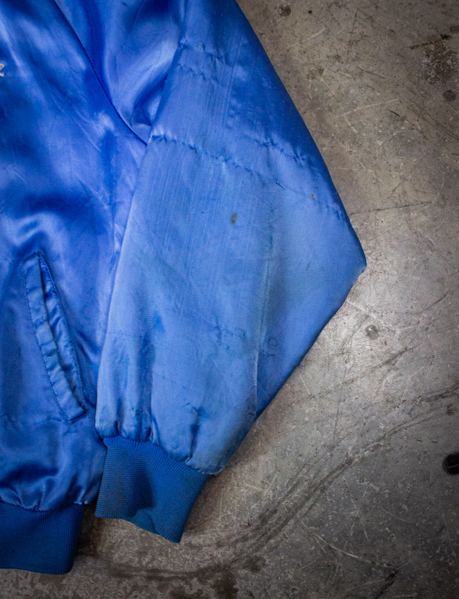 Vintage Molly's Balloons Satin Bomber Jacket Blue Large