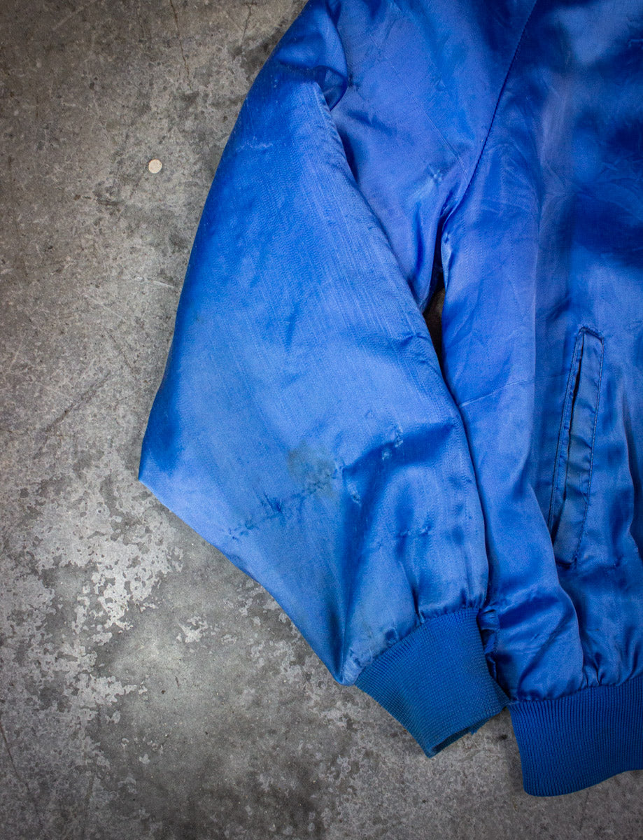 Vintage Molly's Balloons Satin Bomber Jacket Blue Large