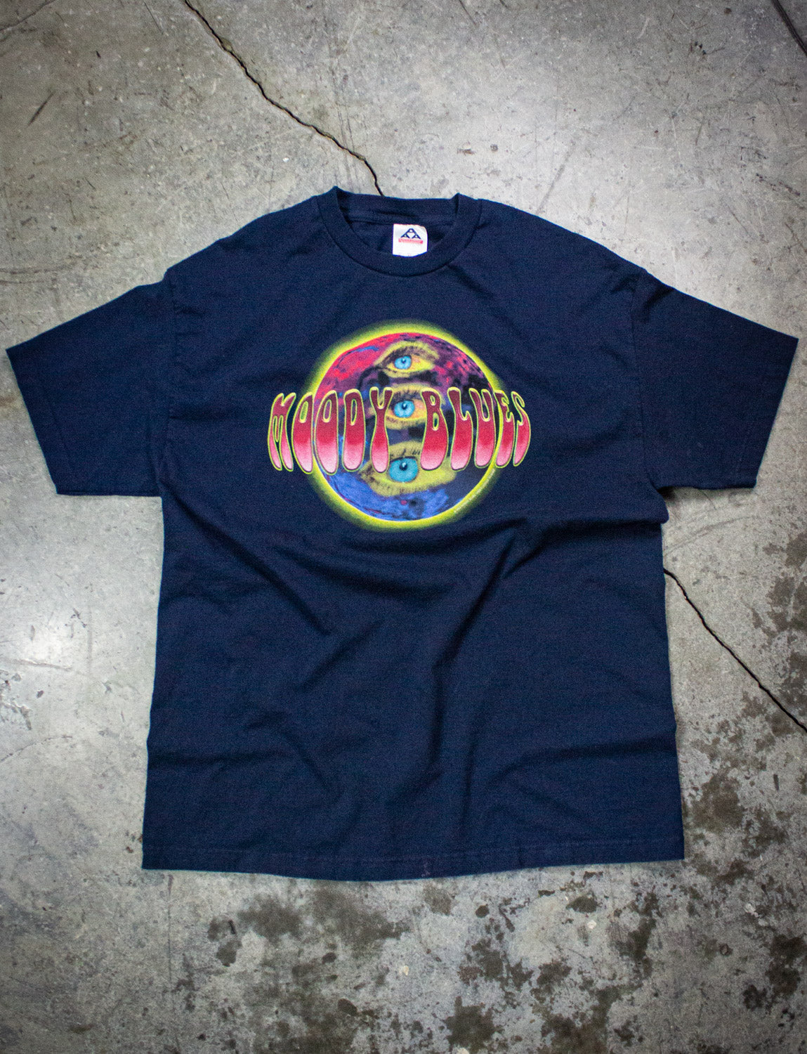 Vintage Moody Blues 3 Eye Concert T Shirt 2002 Blue XL