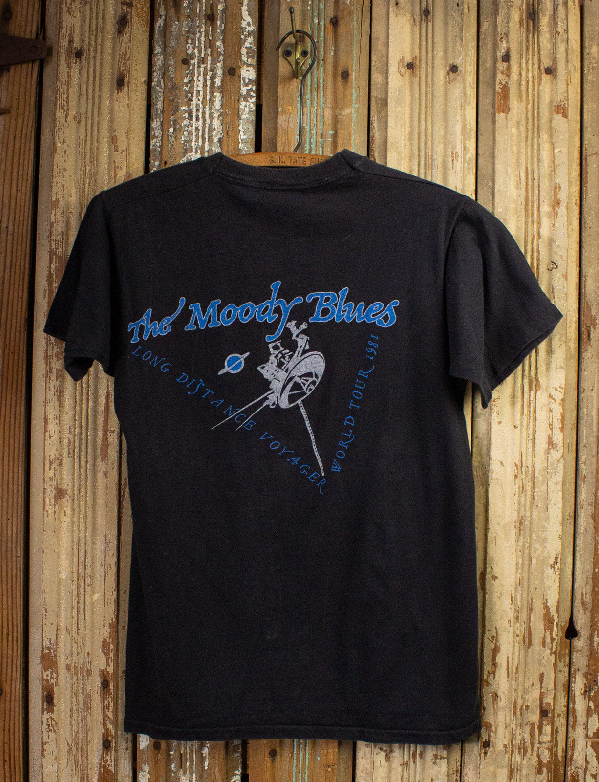Vintage Moody Blues Long Distance Voyager Concert T Shirt 1981 Black XS